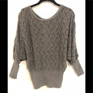 Bebe Keyhole Back Knitted Sweater